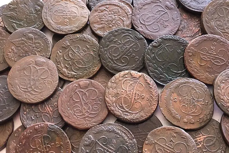 39шт. Пятаков Без повтора. от Елизаветы до Екатерины 1758 - 1796гг. 3