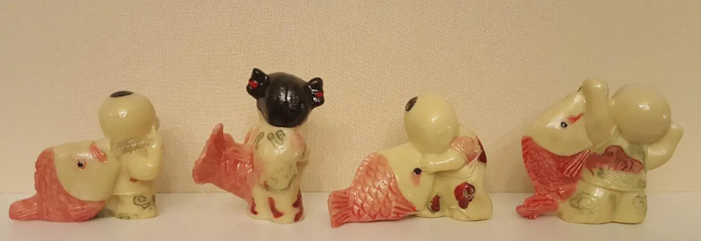 Нэцкэ комплект рыбаки.ИЗ КОЛЛЕКЦИИ 1