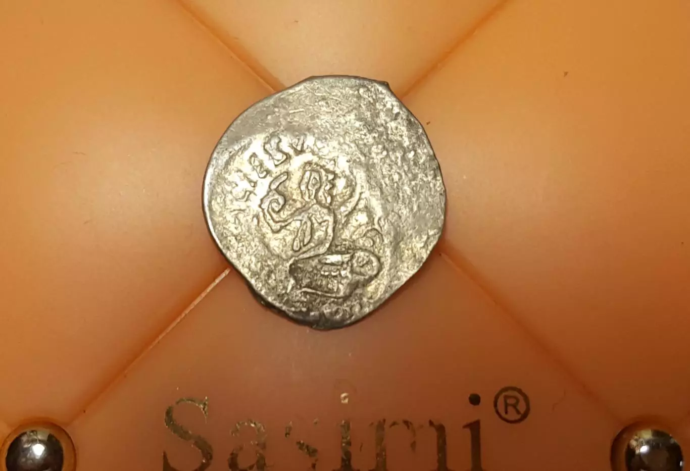 Удельная Денга. ВКМ. Князь Василий Васильевич,1435-1445. Сирена. R9. Редкая.