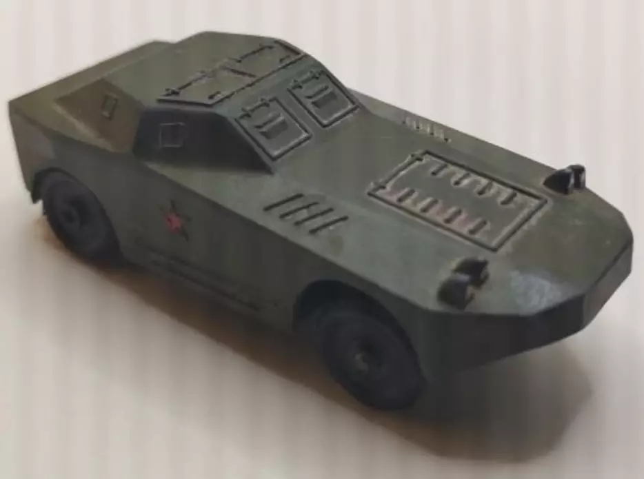 СССР. Броневик Штамп Тульского Завода. Ц. 85 К. Красная звезда на боку. 1