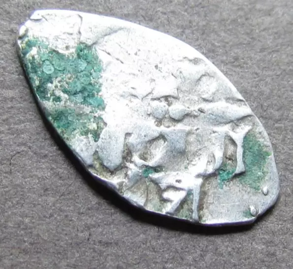 Денга 1420-1478. Великий Новгород. Сцена оммажа удельная Редкая.№22 1