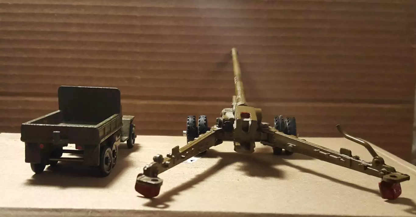 СССР. Военная техника..ПУШКА Большая(С ДЛИННЫМ СТВОЛОМ) Машина урал или краз3