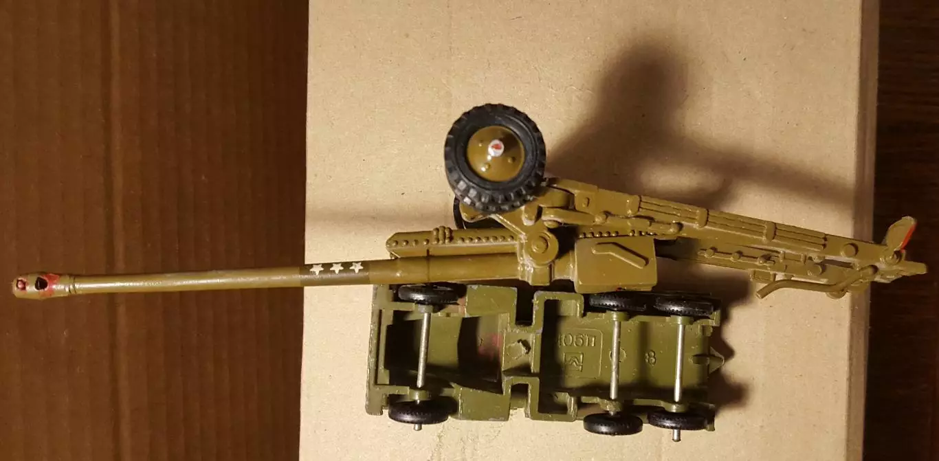 СССР. Военная техника..ПУШКА Большая(С ДЛИННЫМ СТВОЛОМ) Машина урал или краз7