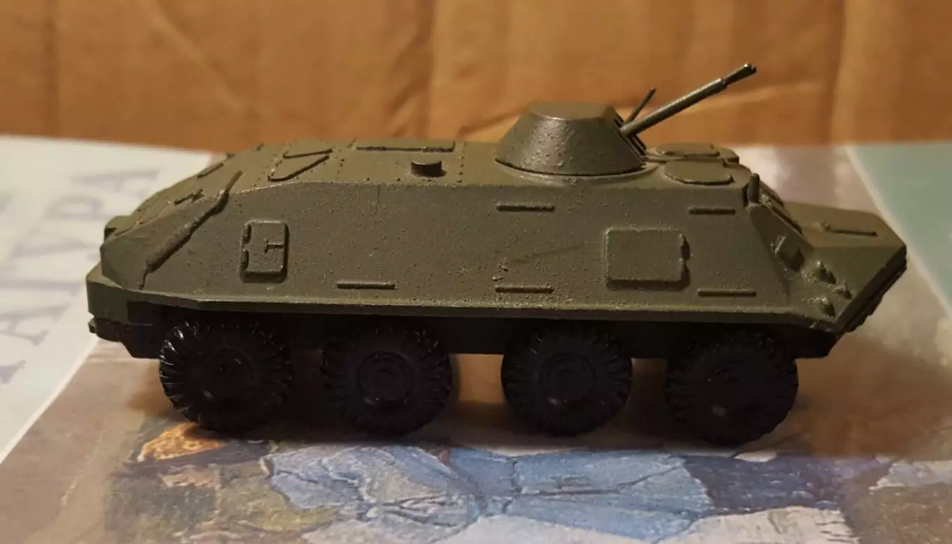 СССР. МОДЕЛЬ ГДР.Военная техника.БТР металл.Редкая.