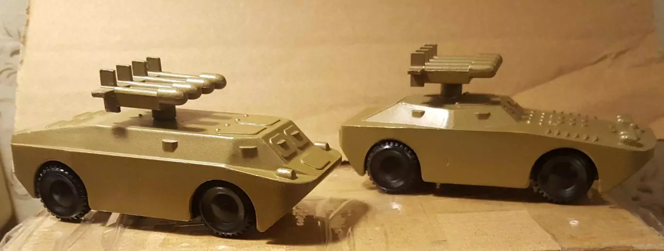 КОМПЛЕКТ СССР. Военная техника БРДМ с ракетой установкой производство СССР.