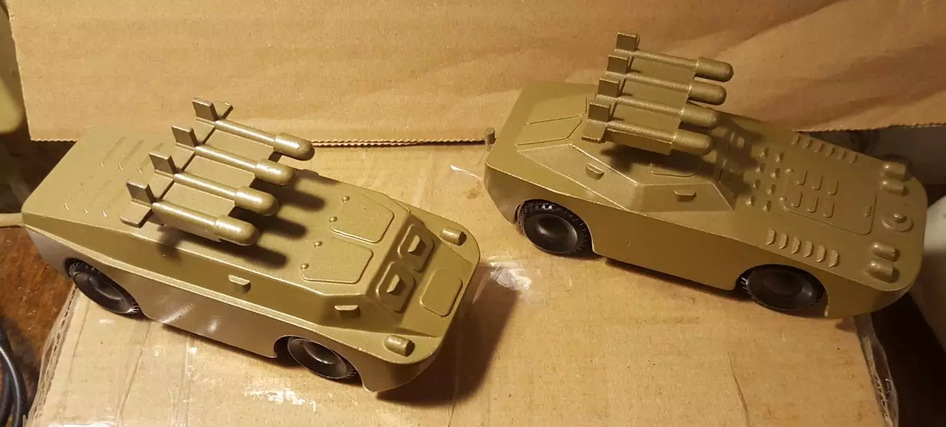 КОМПЛЕКТ СССР. Военная техника БРДМ с ракетой установкой производство СССР. 1