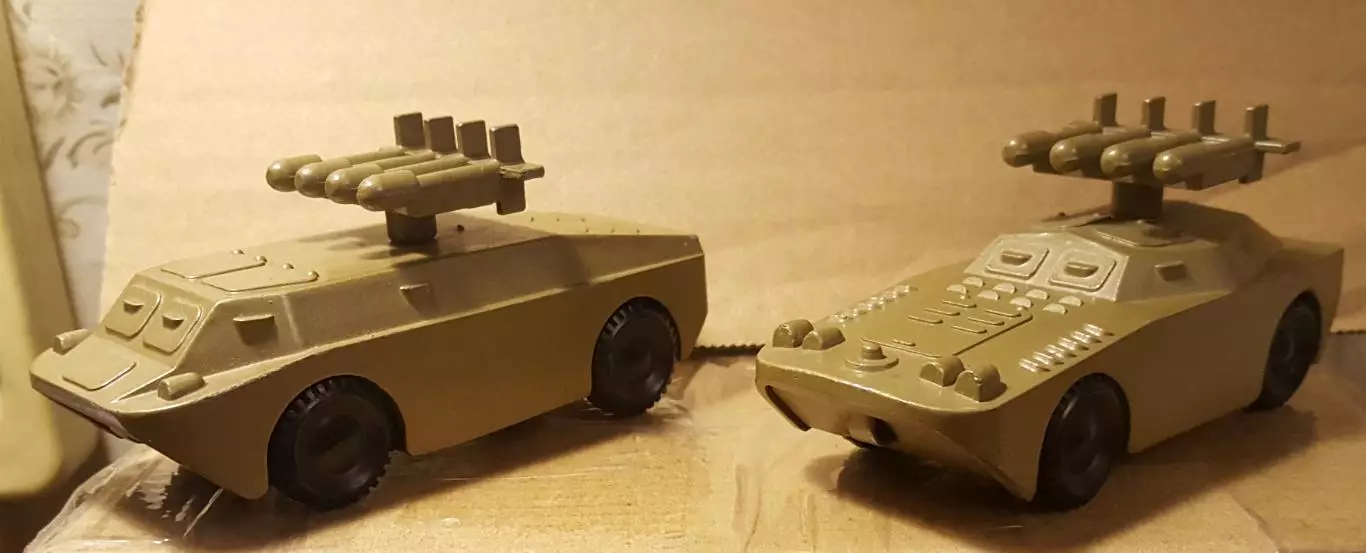 КОМПЛЕКТ СССР. Военная техника БРДМ с ракетой установкой производство СССР. 2