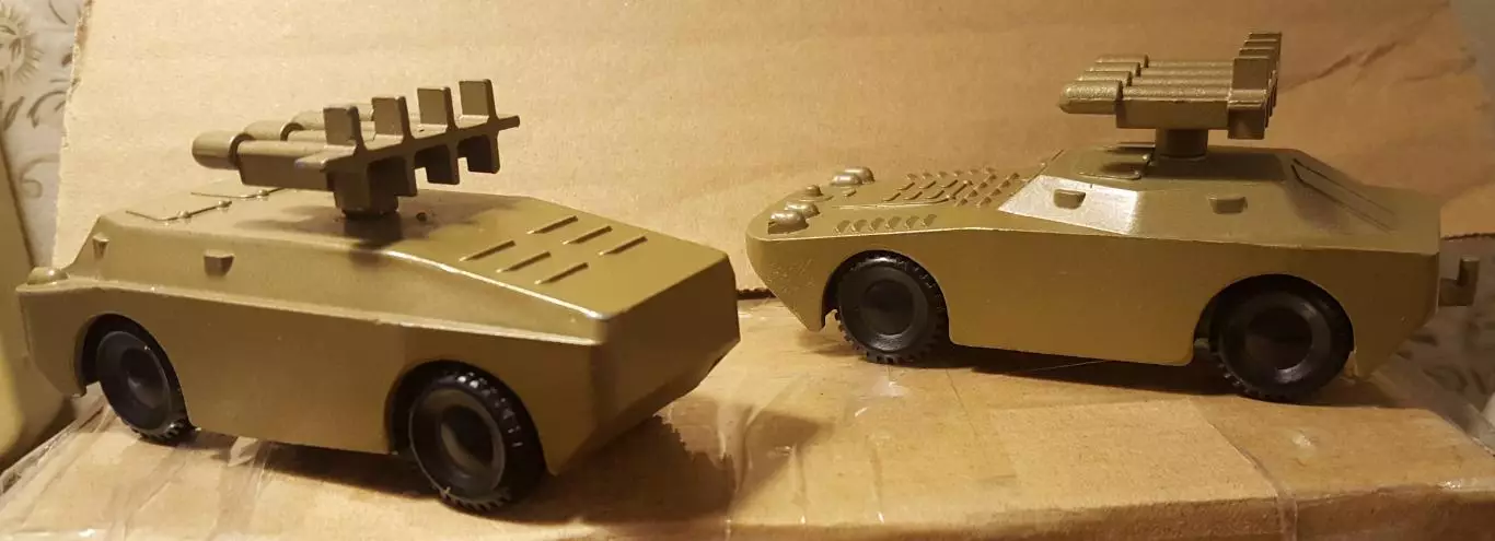 КОМПЛЕКТ СССР. Военная техника БРДМ с ракетой установкой производство СССР. 5