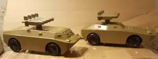КОМПЛЕКТ СССР. Военная техника БРДМ с ракетой установкой производство СССР.