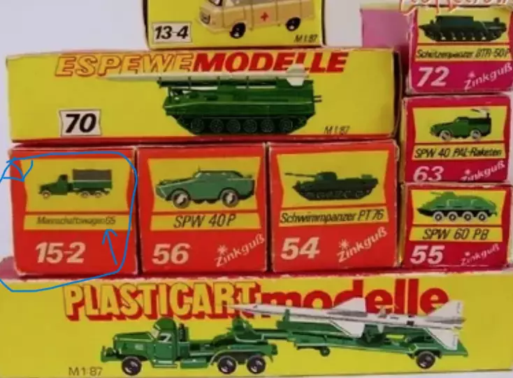 СССР. МОДЕЛЬ ГДР. Очень редкая Военная техника. Грузовик. 7