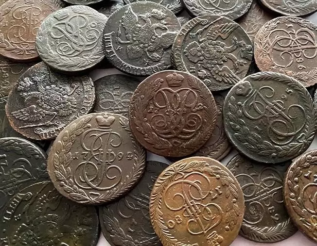 39шт. Пятаков Без повтора. от Елизаветы до Екатерины 1758 - 1796гг. Есть редкие. 2