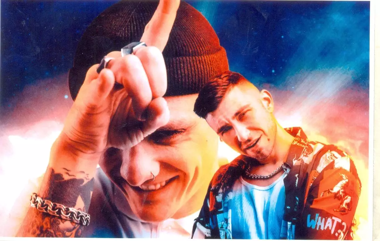 Тони Раут и Гарри Топор. Фото с подписью. автограф оригинал