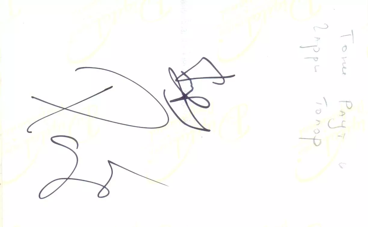 Тони Раут и Гарри Топор. Фото с подписью. автограф оригинал 1