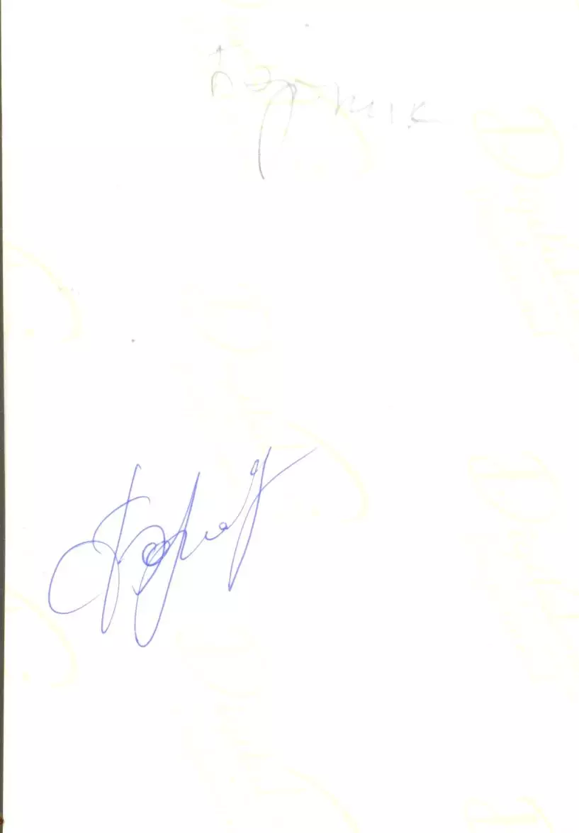 Бортник Мария. Фото с подписью. автограф оригинал 1