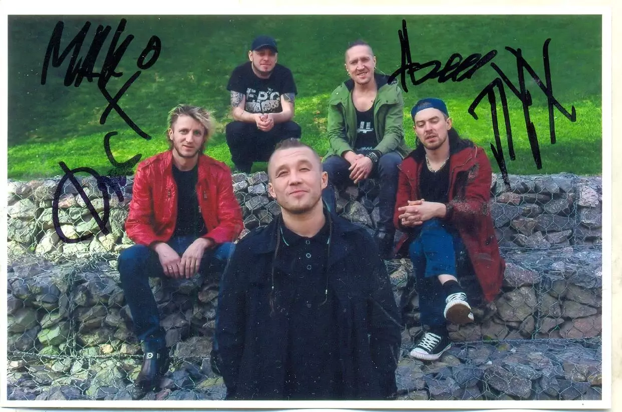 F.P.G. Весь состав.. Фото с подписью. автограф оригинал