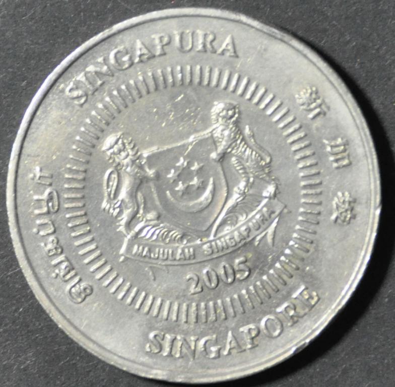 Сингапур 50 центов 2005 1