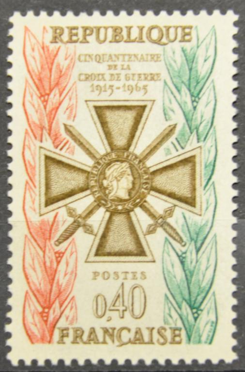 Франция 50 летие утверждения военного креста 1965