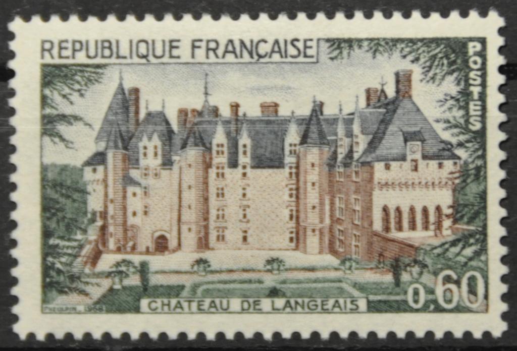 Франция Архитектура Замок Ланже 1968
