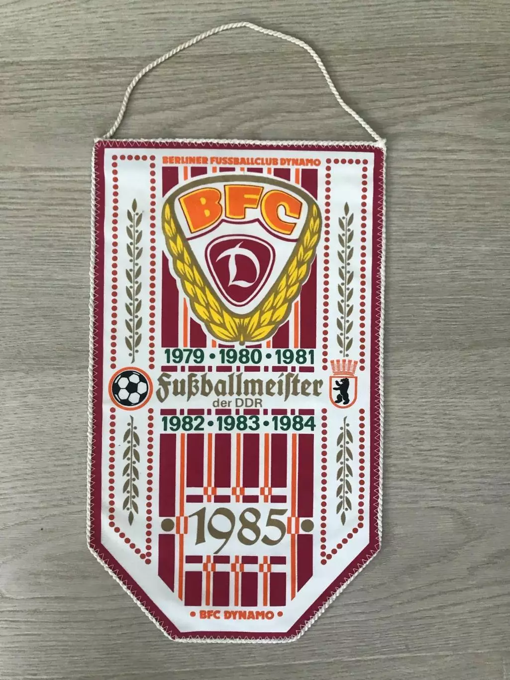 Вымпел Динамо Берлин ГДР Германия 1985 год