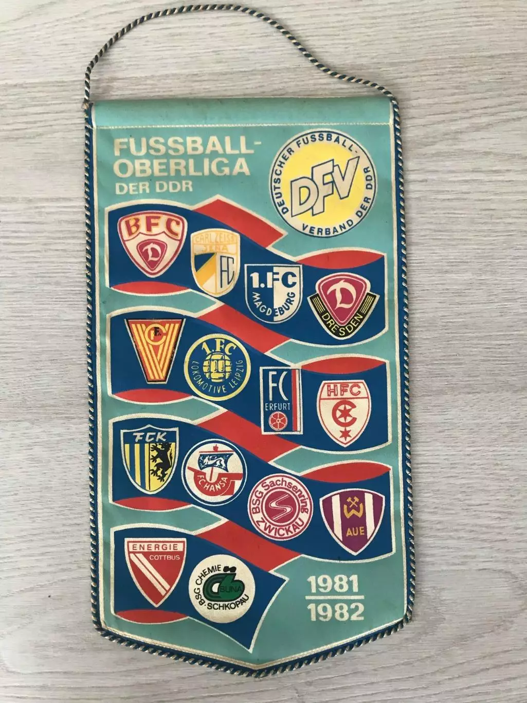 Вымпел Оберлига ГДР Германия 1981 1982 год