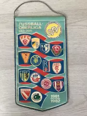 Вымпел Оберлига ГДР Германия 1981 1982 год