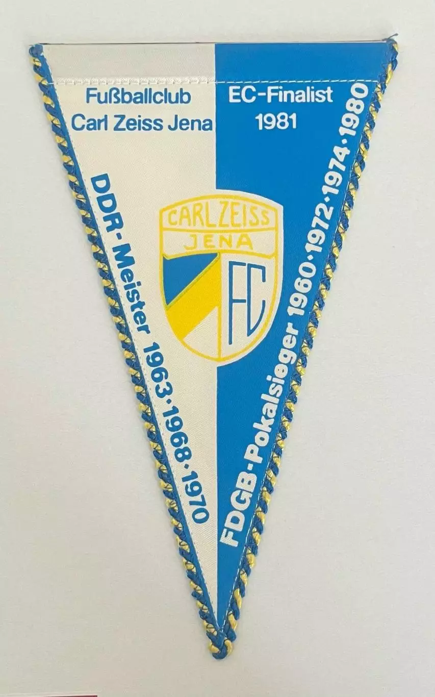 Вымпел Карл Цейсс Йена ГДР Германия первый вариант