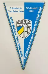 Вымпел ФК Карл-Цейсс Йена ГДР Германия второй вариант