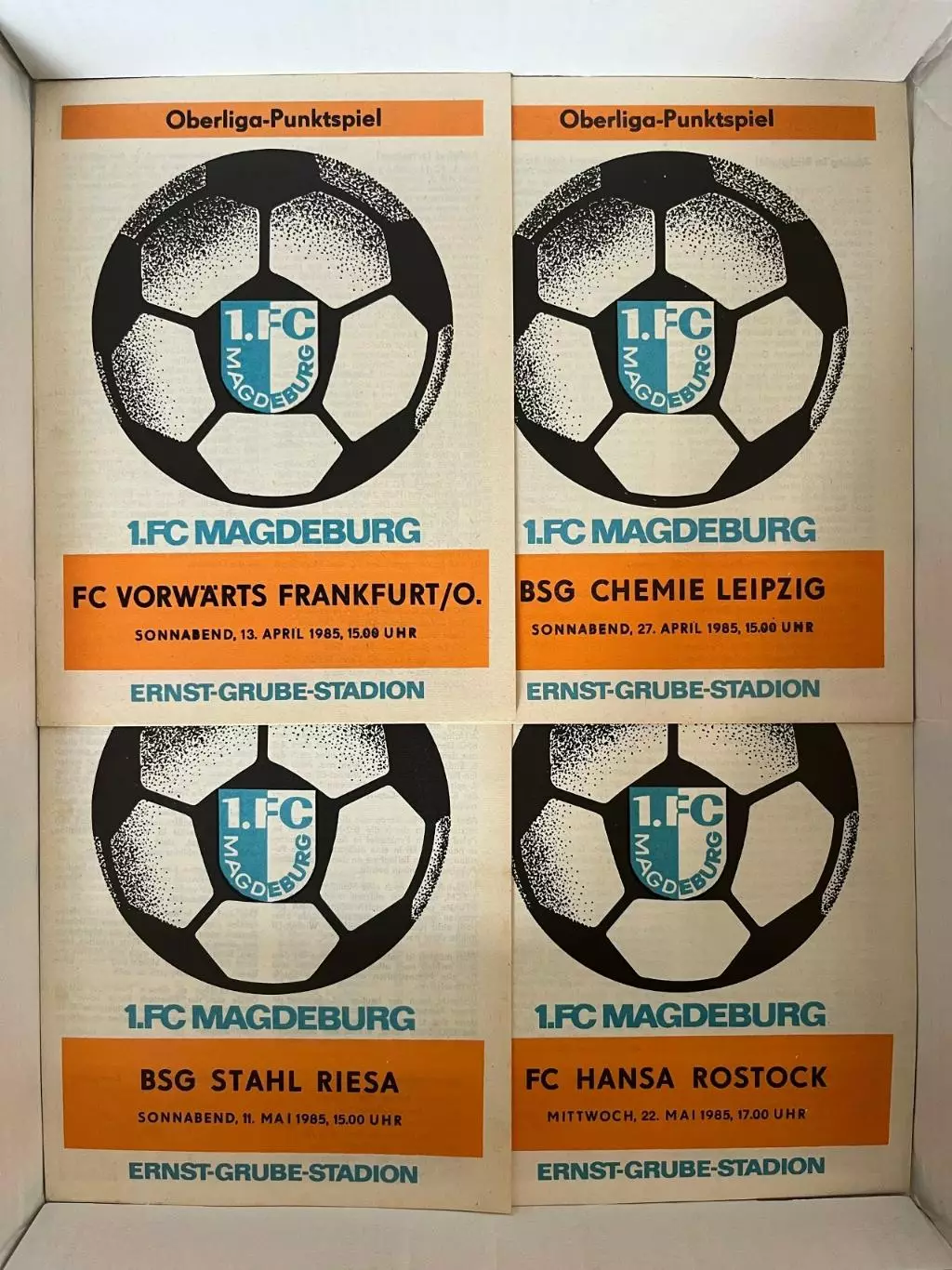 1.ФК Магдебург ГДР Оберлига 1984/85 полный комплект 13 штук 3