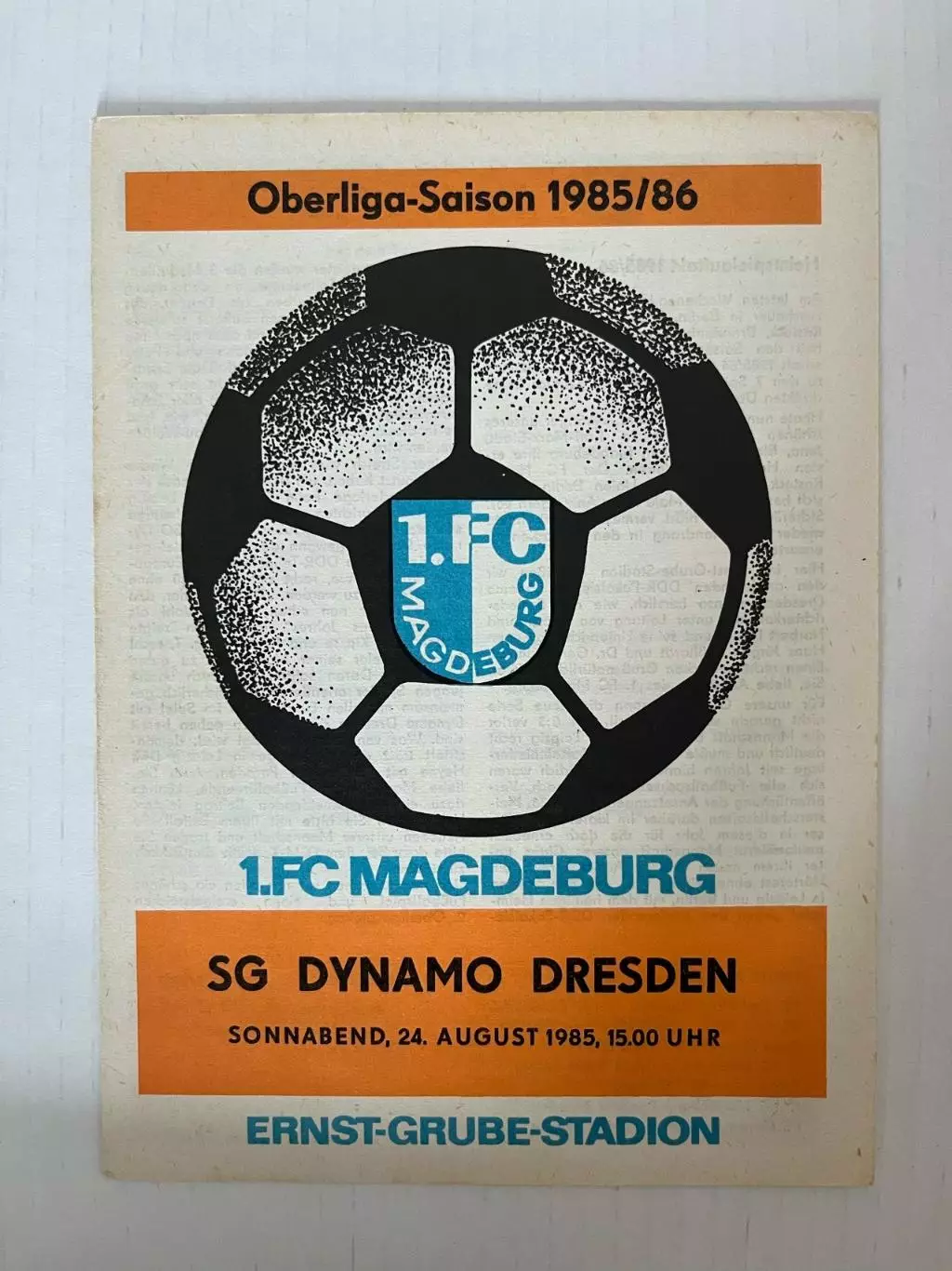 1.ФК Магдебург ГДР Оберлига 1985/86 полный комплект 13 штук