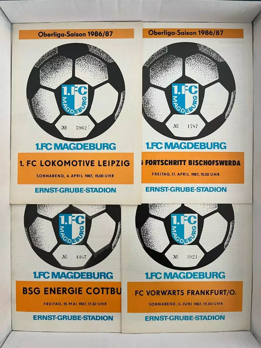 1.ФК Магдебург ГДР Оберлига 1986/87 полный комплект 13 штук 3