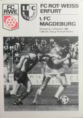 1.ФК Магдебург Рот Вайсс Эрфурт Оберлига ГДР 1988/89