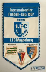 Вымпел 1.ФК Магдебург ГДР Германия 1987 год