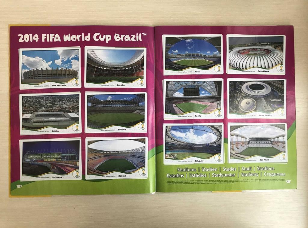 Журнал Панини Чемпионат мира Бразилия 2014 полный 2