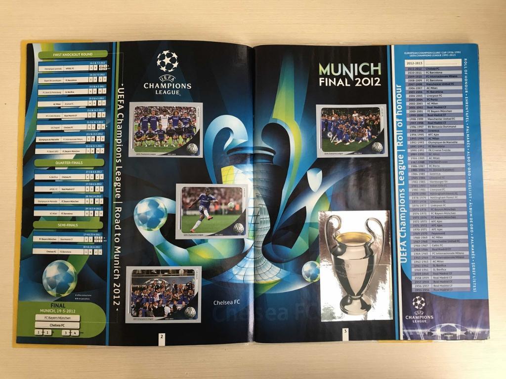 Журнал Panini Лига чемпионов 2012-2013 заполнен полностью 2