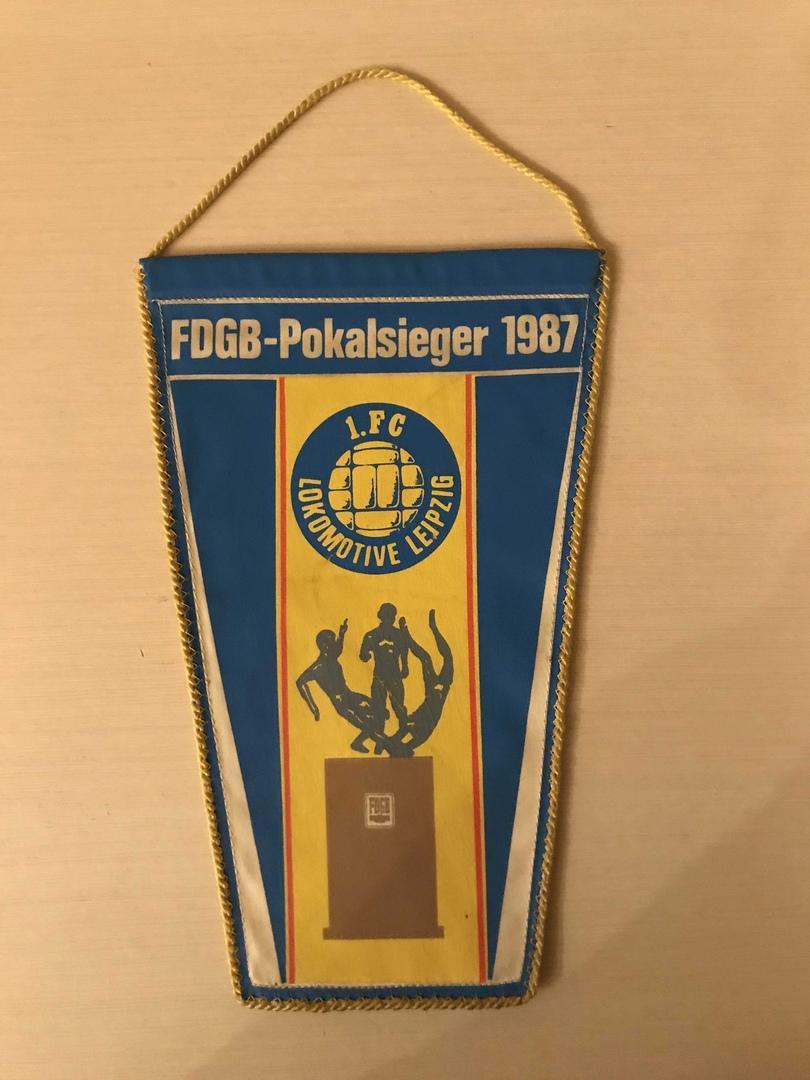 Вымпел Локомотив Лейпциг ГДР обладатель кубка ГДР 1987 год