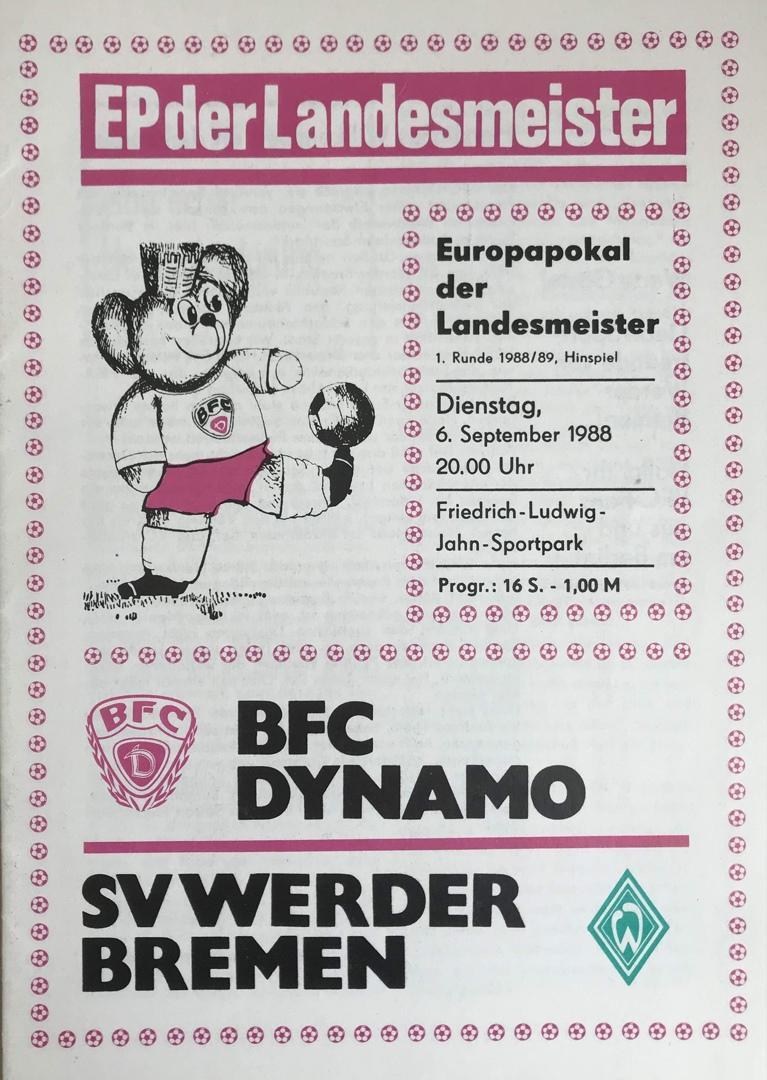 Футбольные клубы ГДР против ФРГ еврокубки 1982-1989 год цена за все 1