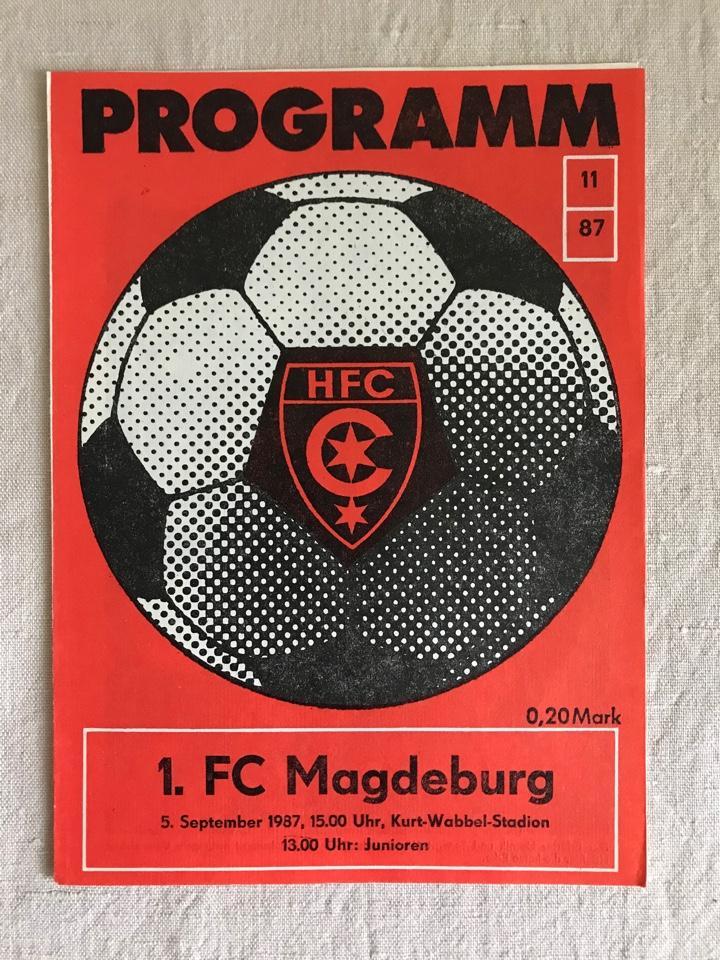 ФК Хеми Галле 1.ФК Магдебург Оберлига ГДР 1987/88