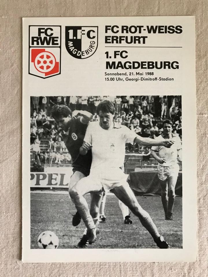 ФК Рот-Вайсс Эрфурт 1.ФК Магдебург Оберлига ГДР 1987/88