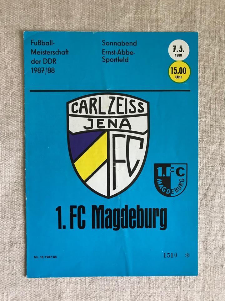 ФК Карл Цейсс Йена 1.ФК Магдебург Оберлига ГДР 1987/88