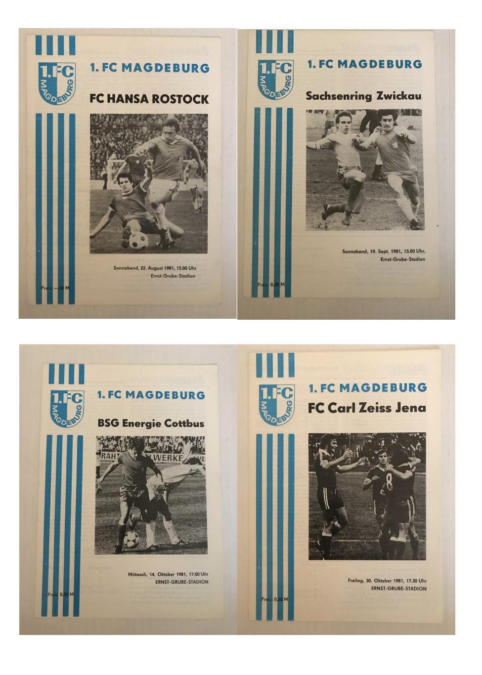 1.ФК Магдебург Оберлига ГДР 1981/82 домашний комплект