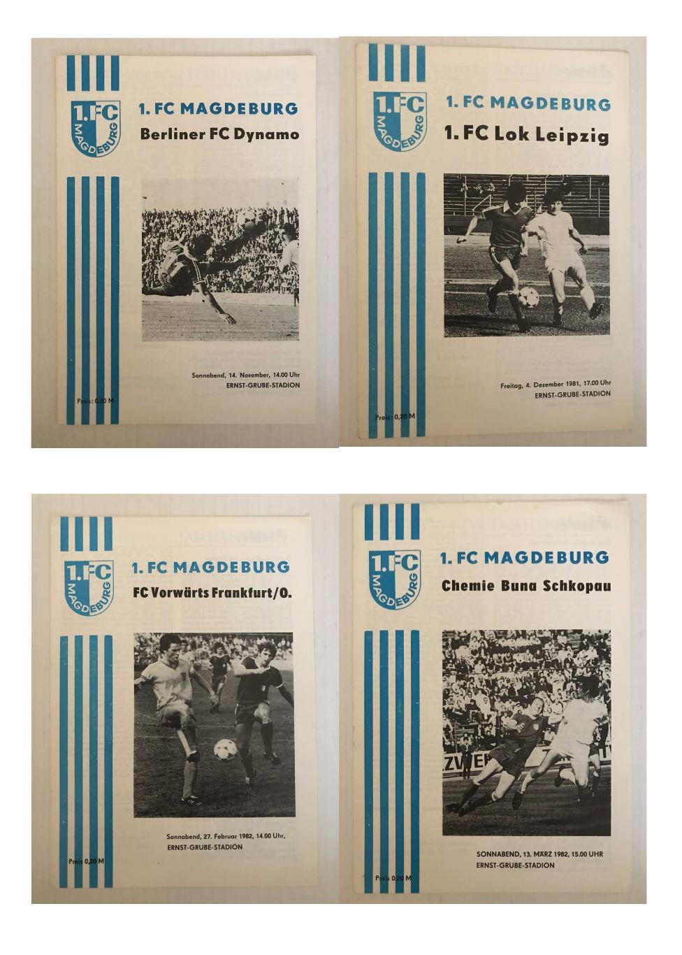 1.ФК Магдебург Оберлига ГДР 1981/82 домашний комплект 1