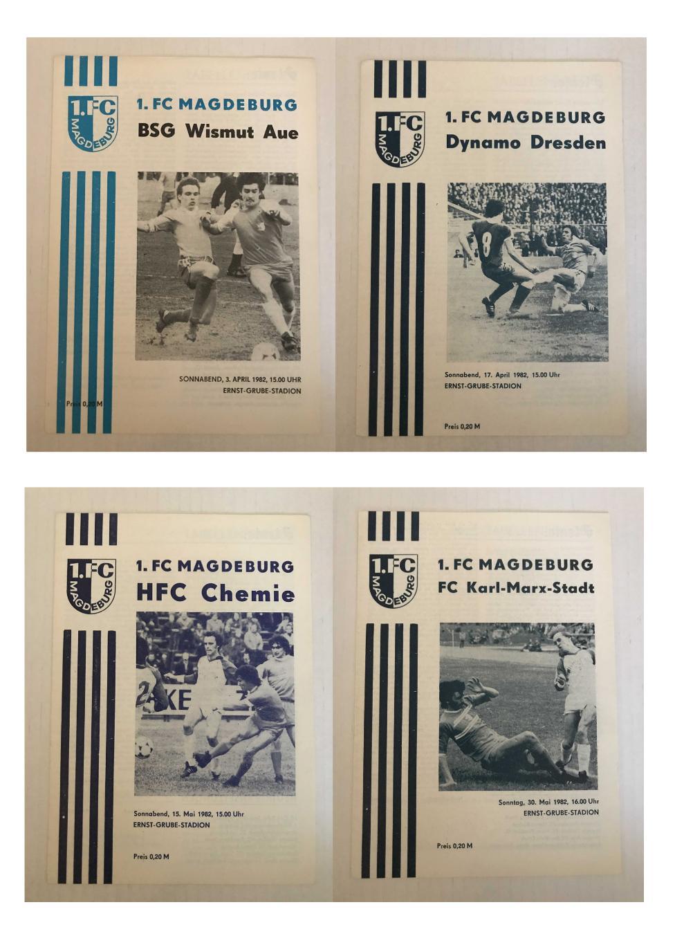 1.ФК Магдебург Оберлига ГДР 1981/82 домашний комплект 2