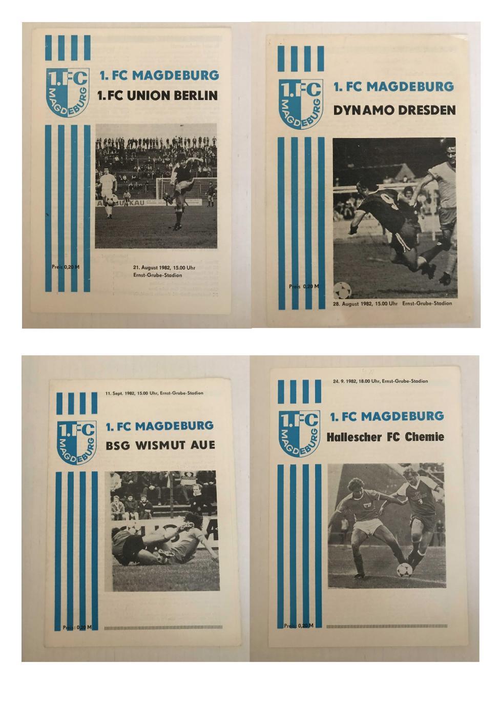1.ФК Магдебург Оберлига ГДР 1982/83 домашний комплект