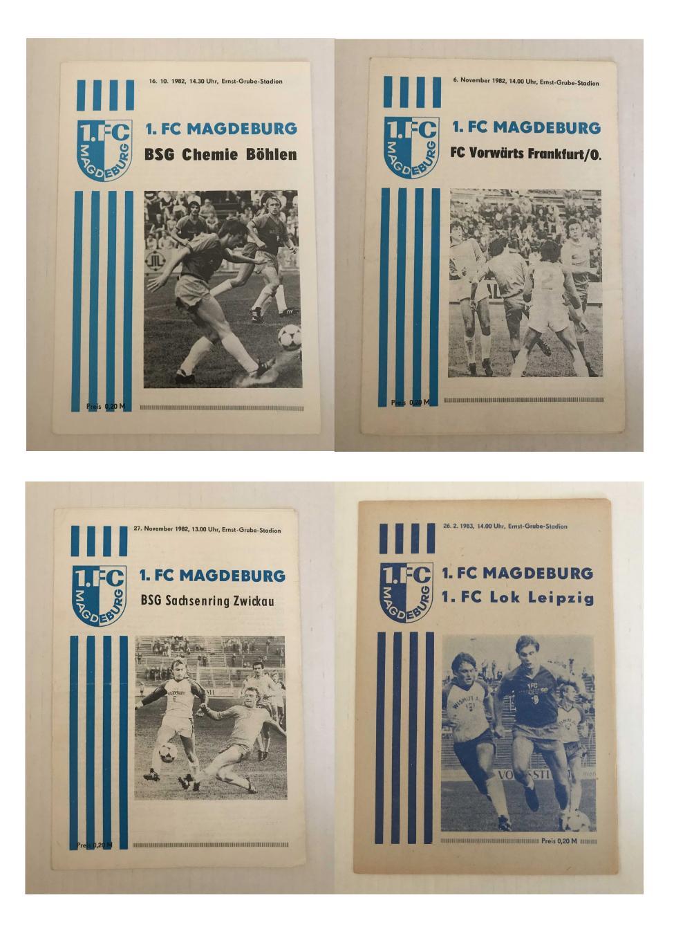 1.ФК Магдебург Оберлига ГДР 1982/83 домашний комплект 1