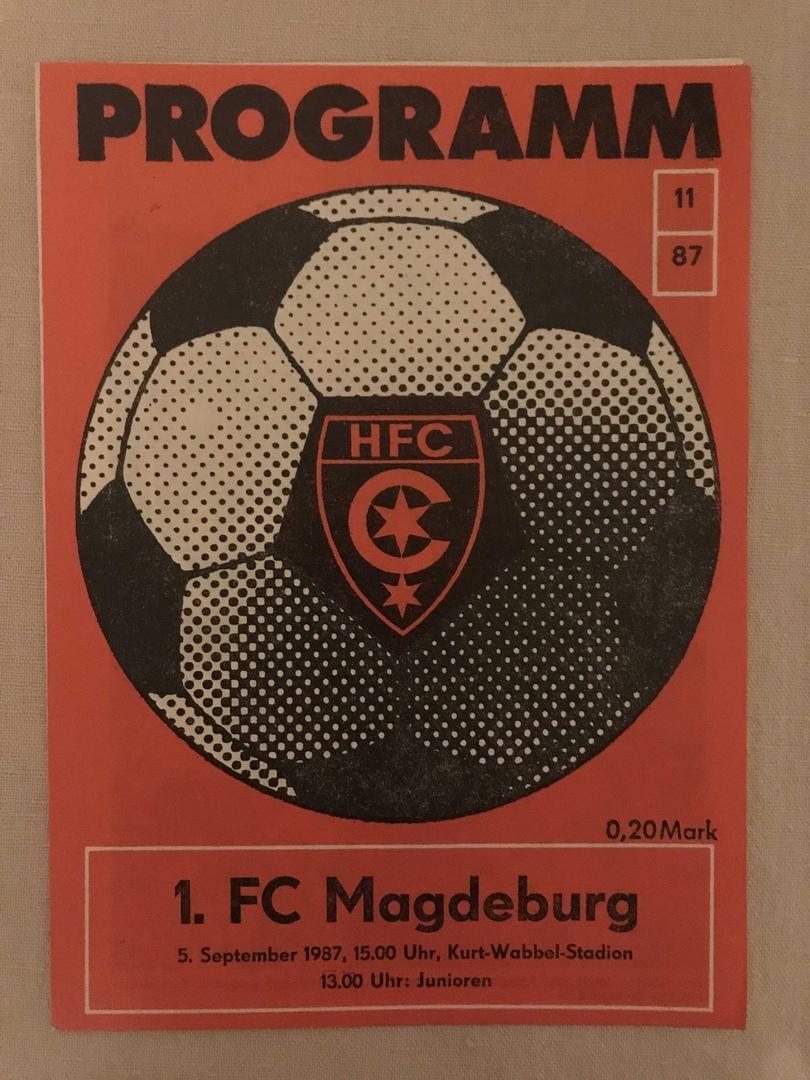 ФК Хеми Галле 1.ФК Магдебург Оберлига ГДР 1987/88