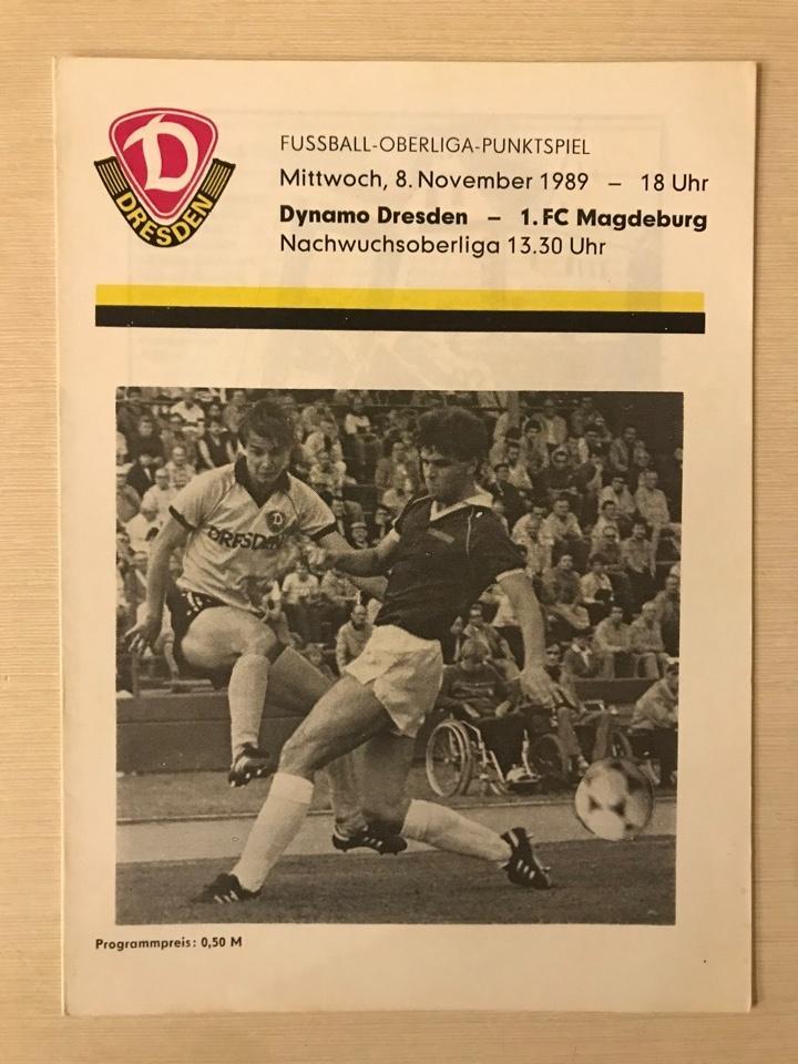 Динамо Дрезден Магдебург Оберлига ГДР 1989/1990