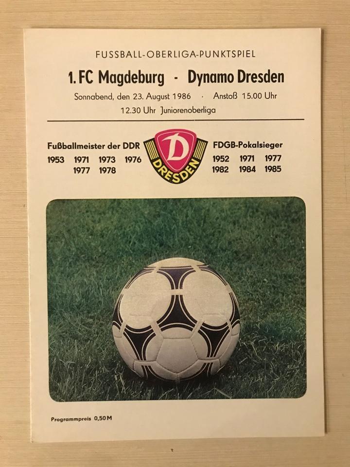 Динамо Дрезден Магдебург Оберлига ГДР 1986/1987