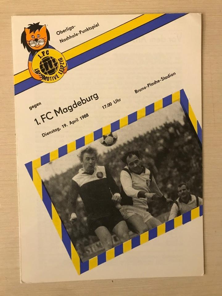 Локомотив Лейпциг Магдебург Оберлига ГДР 1987/1988