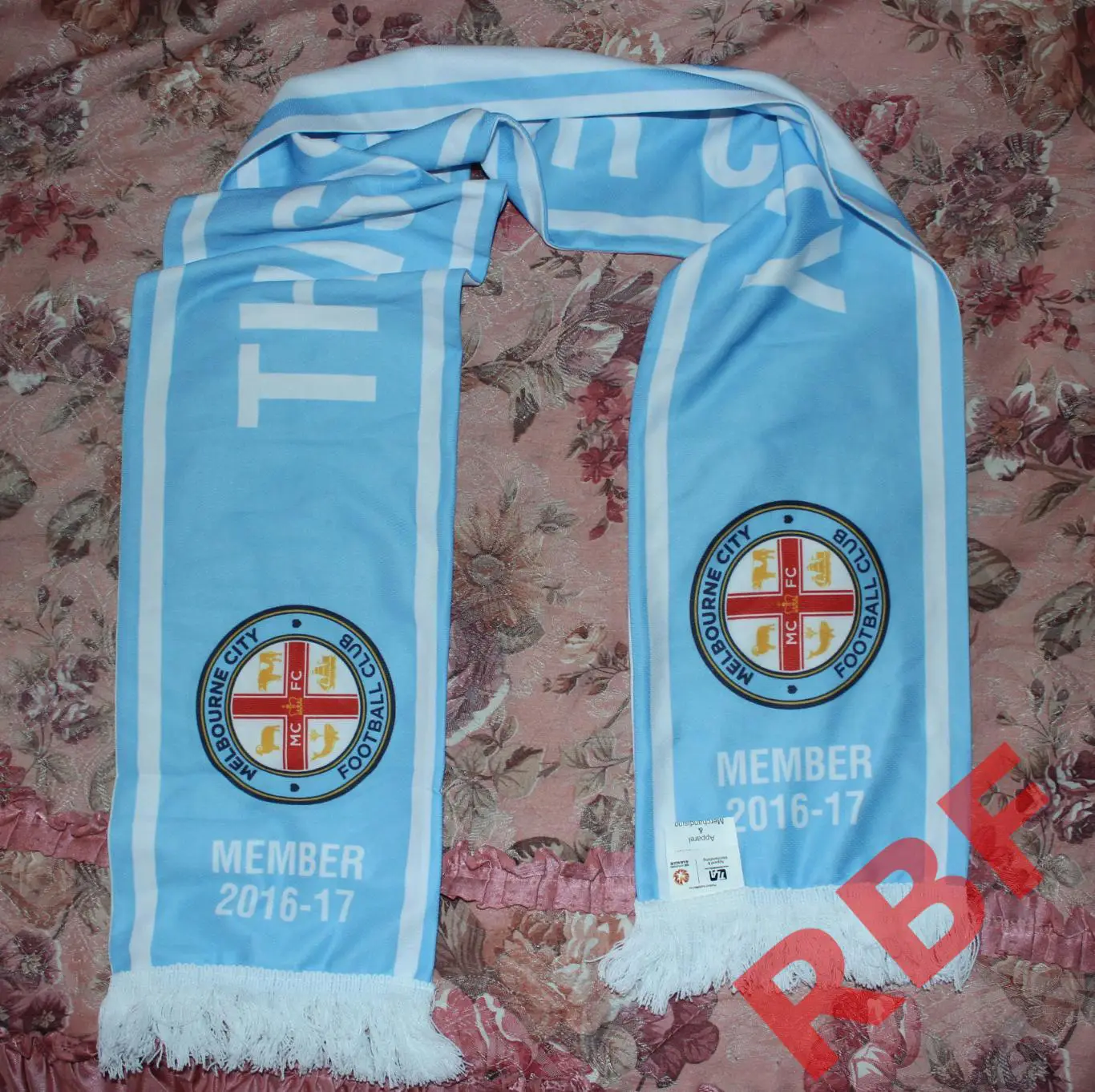 Шарф двусторонний легкий ФК Мельбурн Сити(Мельбурн,Австралия) 2