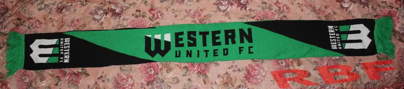 Шарф двухсторонний ФК Уэстерн Юнайтед(Мельбурн,Австралия)